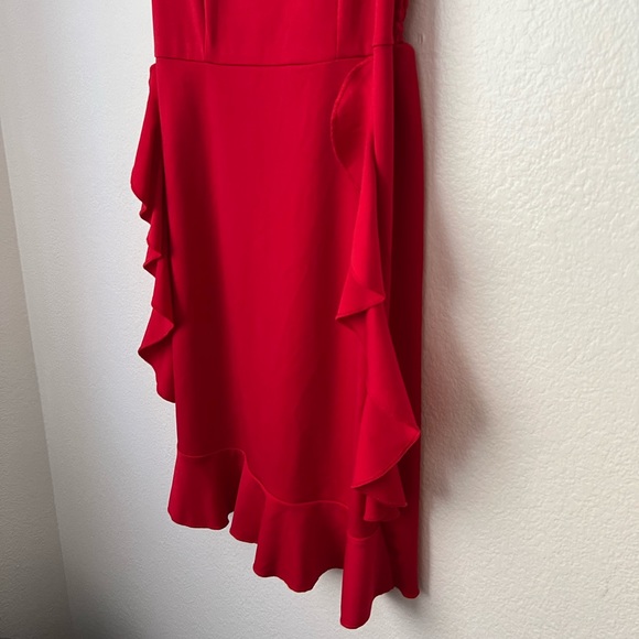 Red Summer Ruffle Dress - Picture 8 of 11